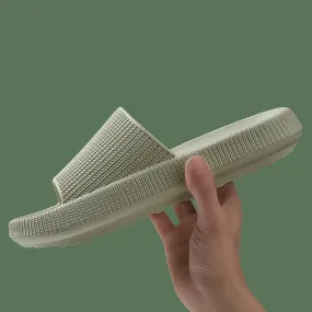 (1 pair) Size 36-37 Bathing Shoes Women's Beach Slippers Bathing Slippers Water Repellent Summer Sandals - Green