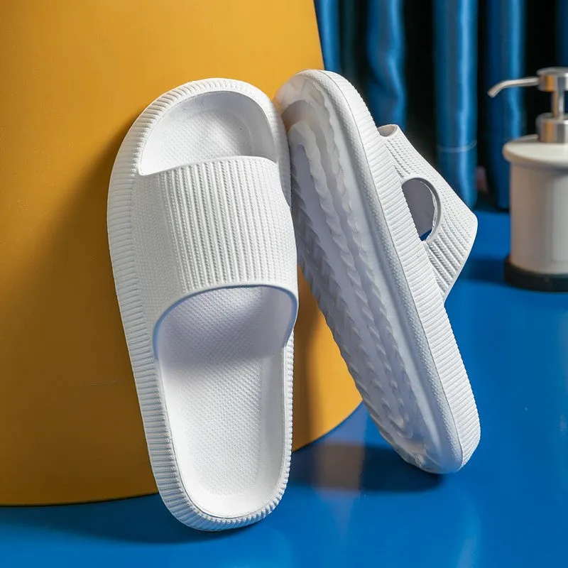 (1 pair) Size 36-37 Bathing Shoes Women's Beach Slippers Bathing Slippers Water Repellent Summer Sandals - Green