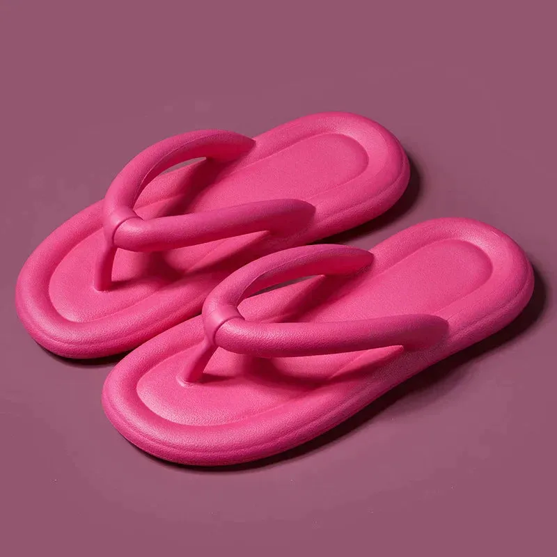 AMOZAE- - Candy Color Beach Flip Flops