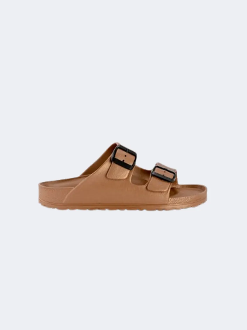 Ateneo Women Beach Slippers Rose Gold