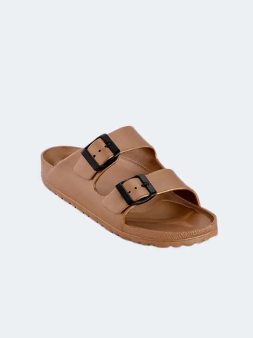 Ateneo Women Beach Slippers Rose Gold