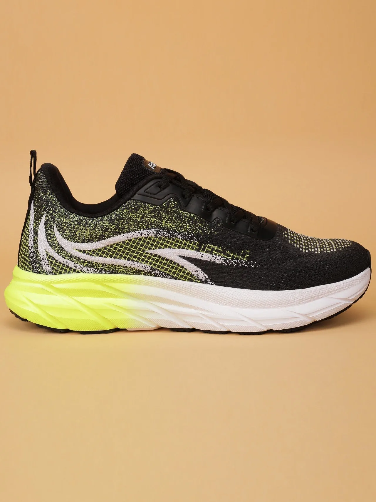 Avant Men's SonicWave Running Shoes - Black/Neon Green