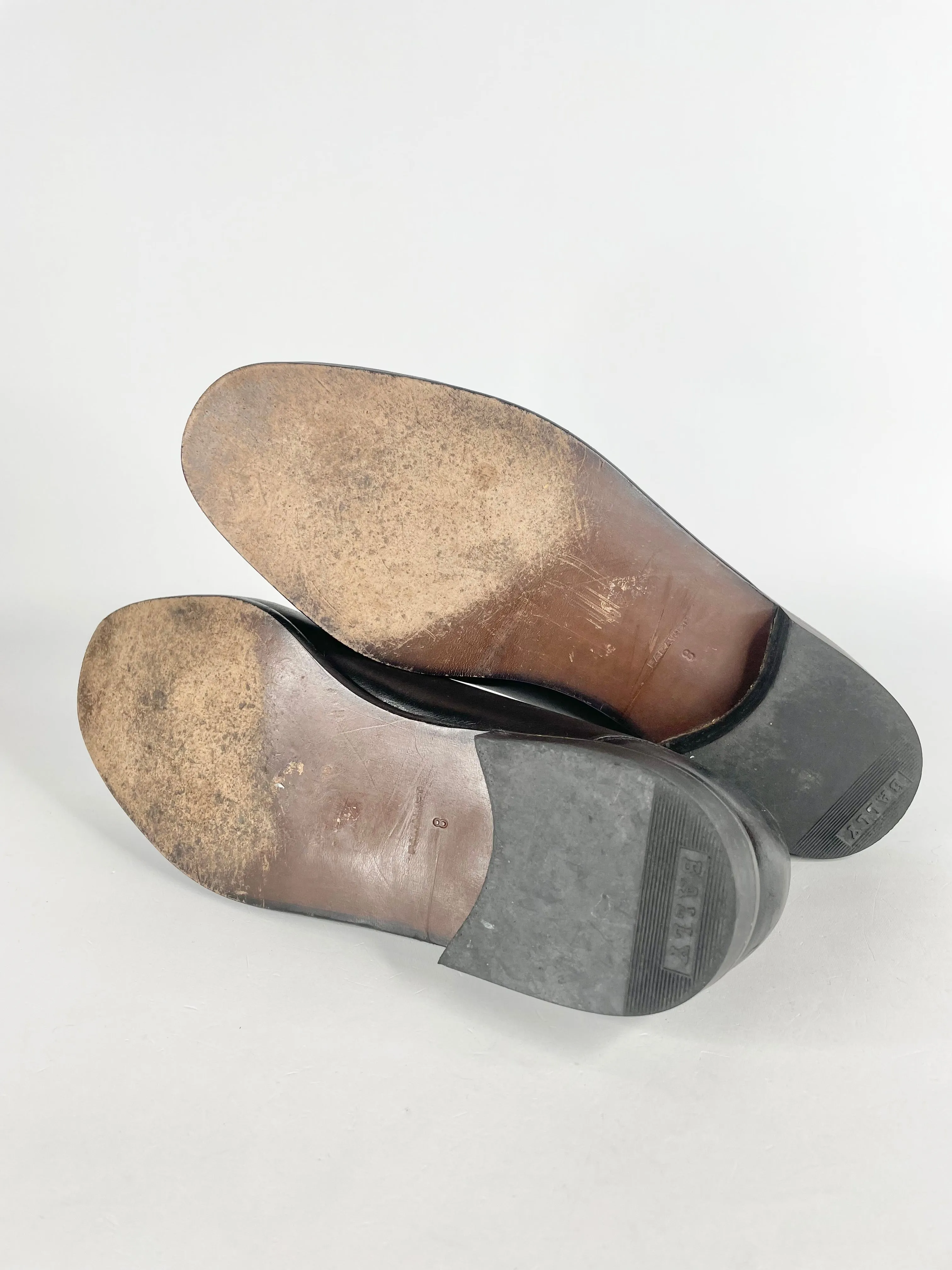 Bally Parawet Black Leather Loafers - 8 D