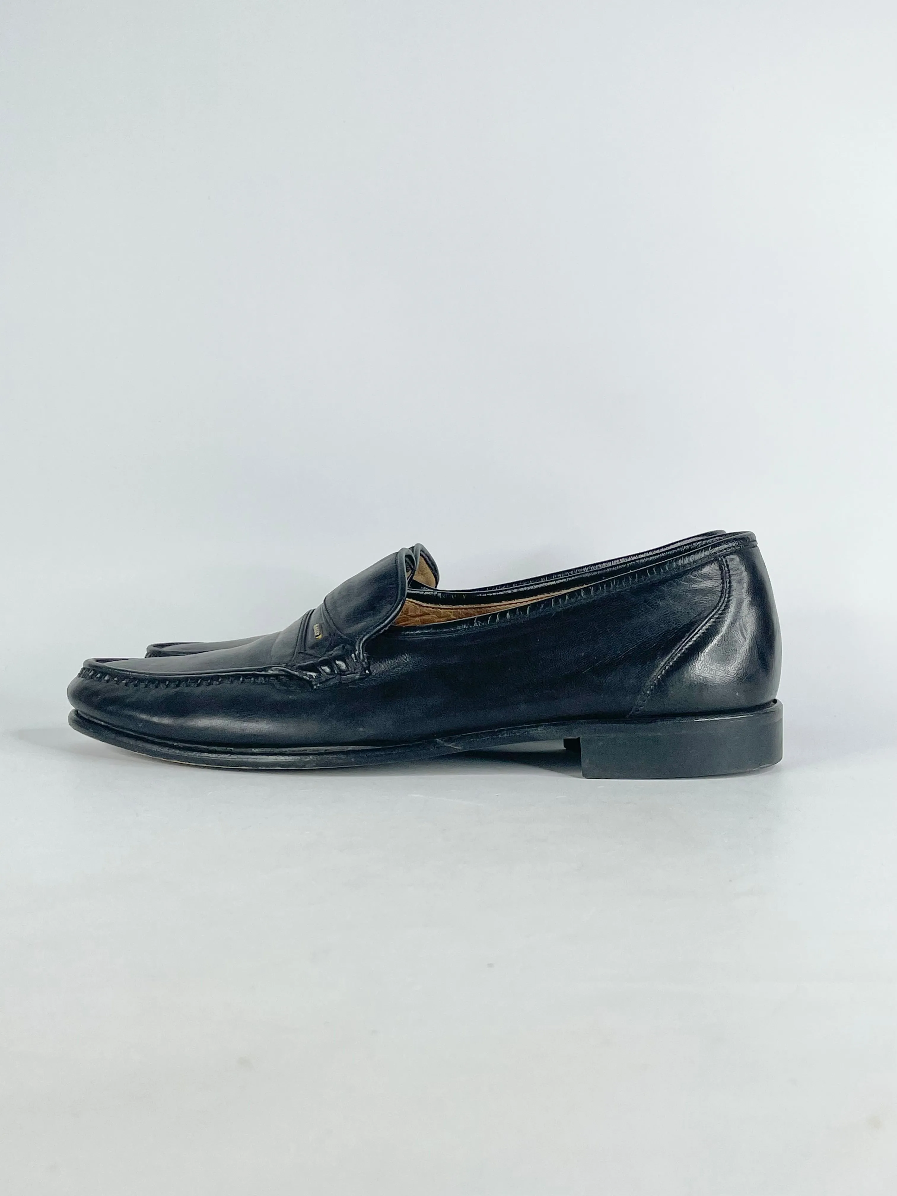 Bally Parawet Black Leather Loafers - 8 D