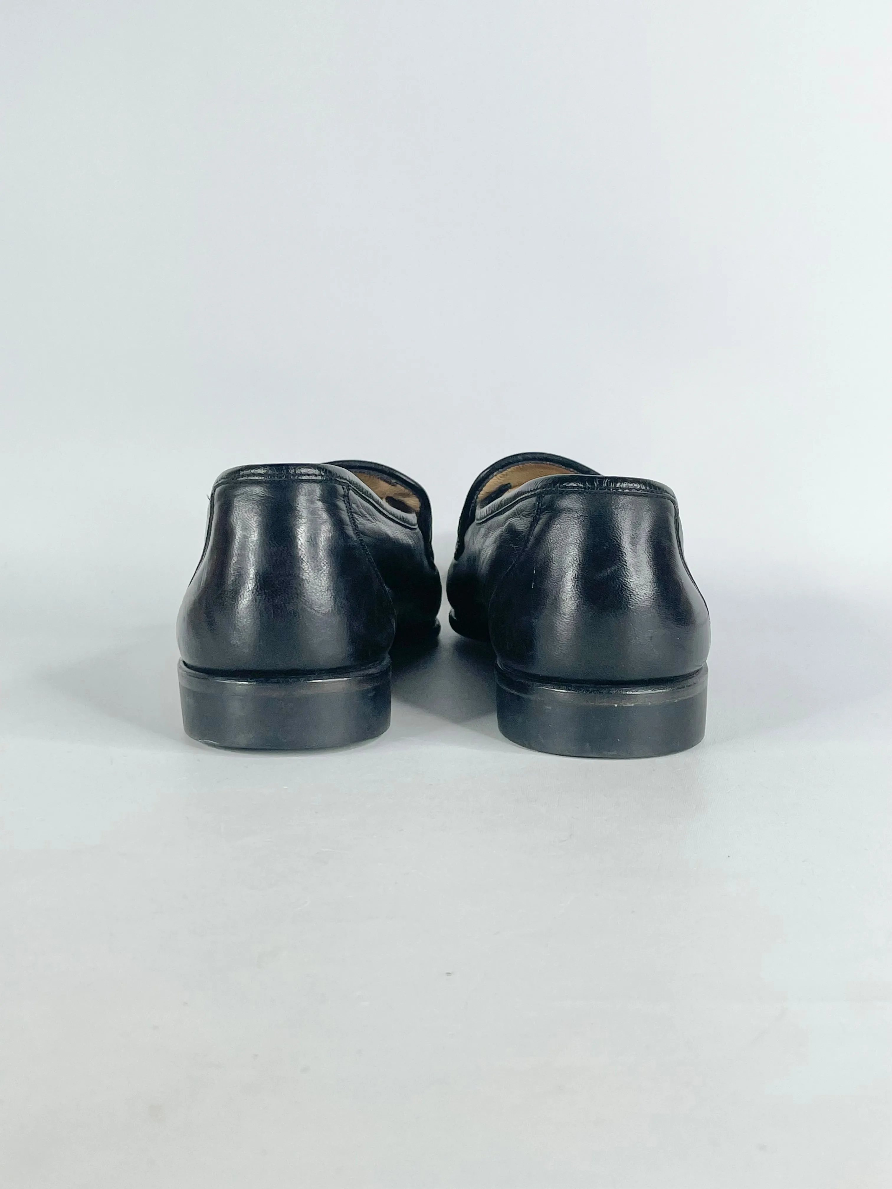 Bally Parawet Black Leather Loafers - 8 D