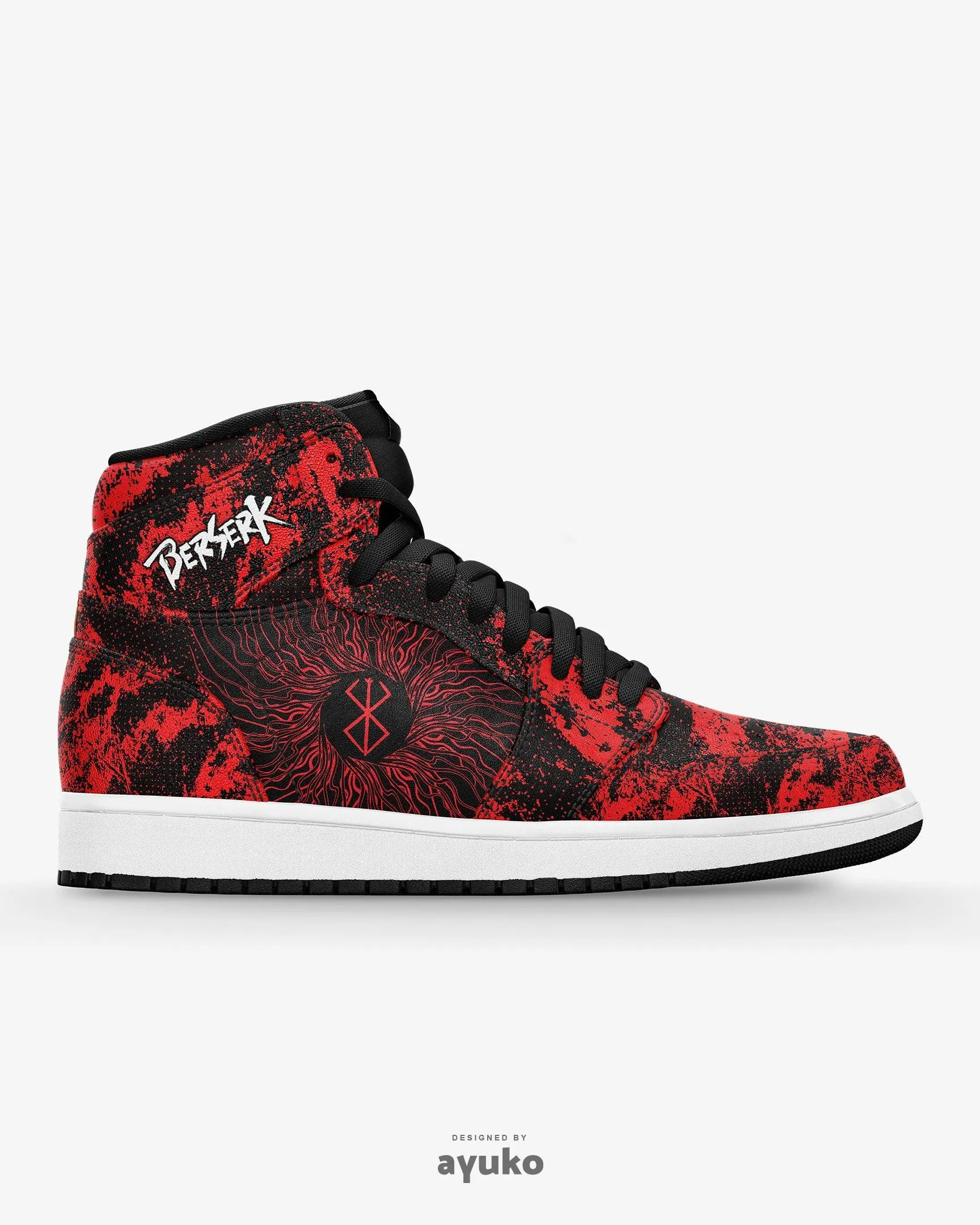 Berserk Blood Splatter Air JD1 Mid Anime Shoes