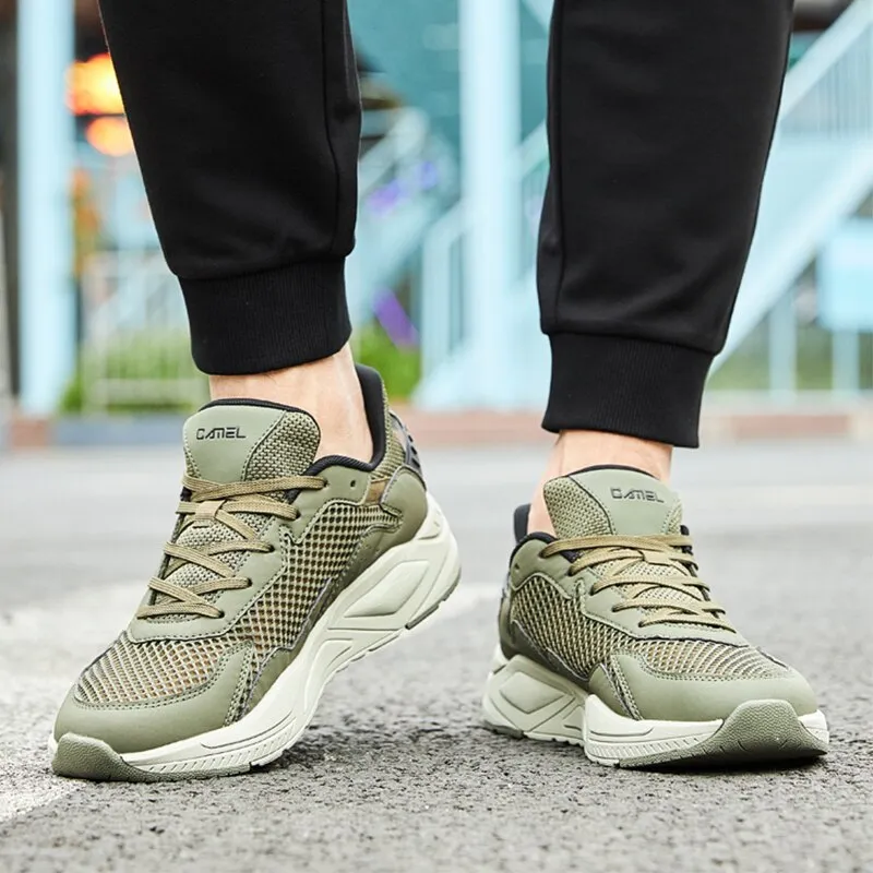 CAMEL Men's Shoes Casual High Quarlity Breathable Soft Sport Sneakers