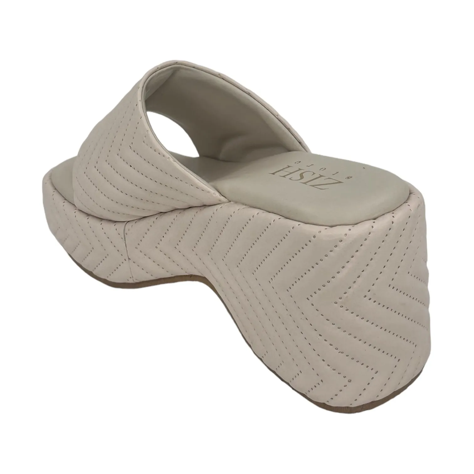 Cream  Zig Zag Slides