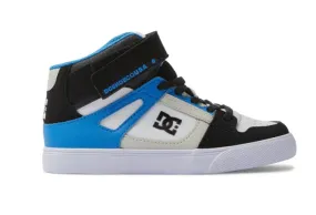 DC Pure High Top Elastic Lace Hightop in Black/Blue/Black: Size 11 to 7