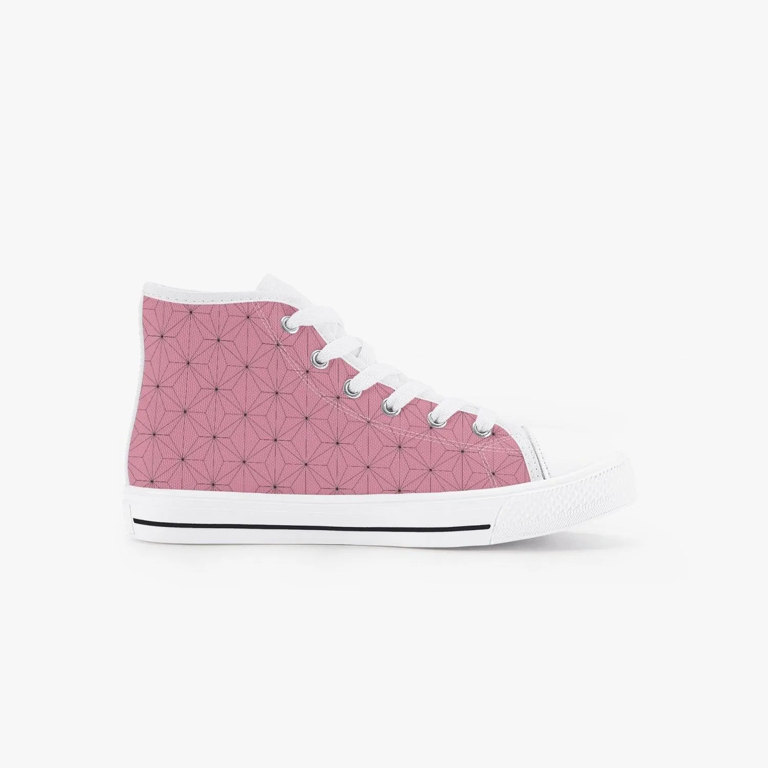 Demon Slayer Nezuko Kamado Kid’s High-Top Canvas Anime Shoes