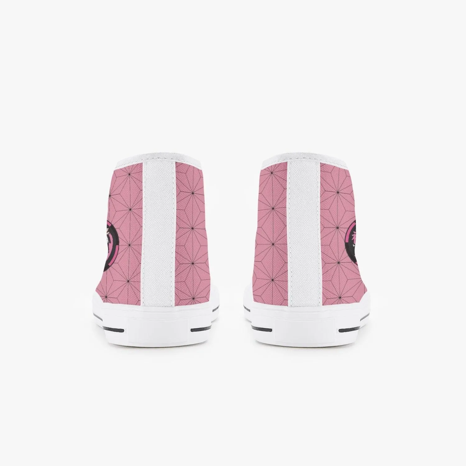 Demon Slayer Nezuko Kamado Kid’s High-Top Canvas Anime Shoes