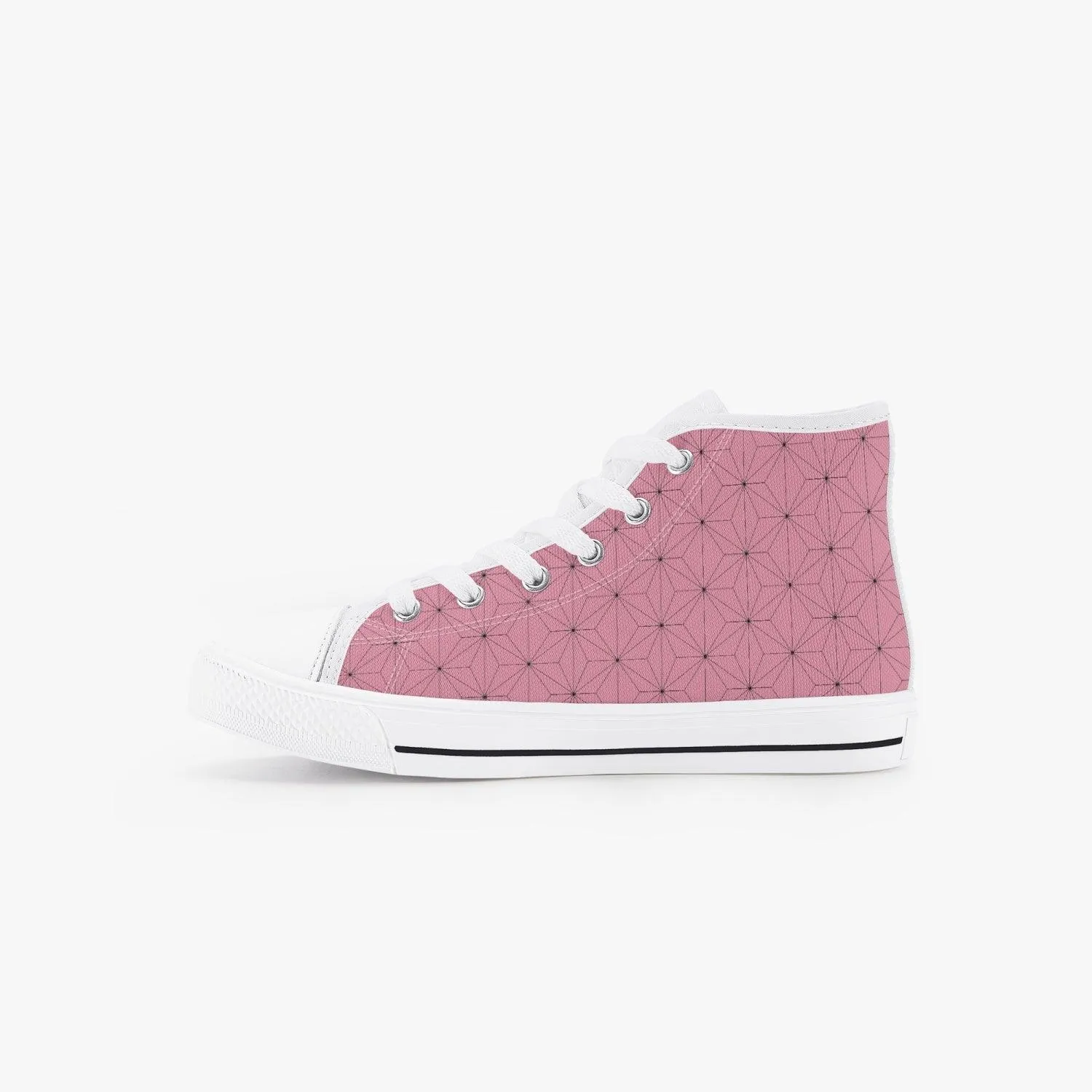 Demon Slayer Nezuko Kamado Kid’s High-Top Canvas Anime Shoes