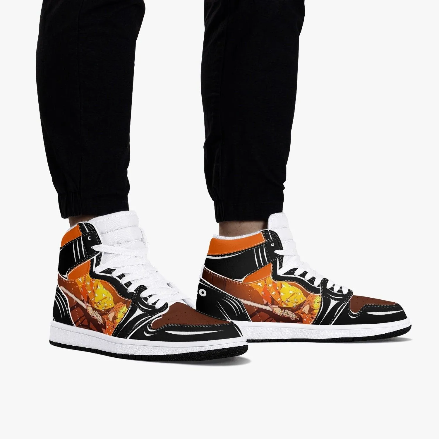 Demon Slayer Zenitsu Agatsuma JD1 Mid Anime Shoes
