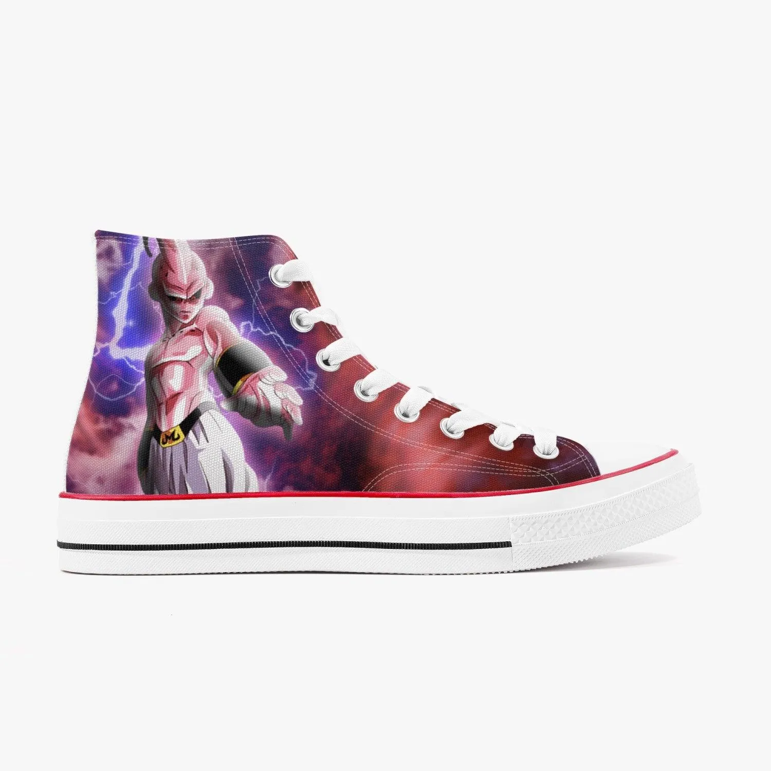 Dragonball Z Majin Buu A-Star High White Anime Shoes
