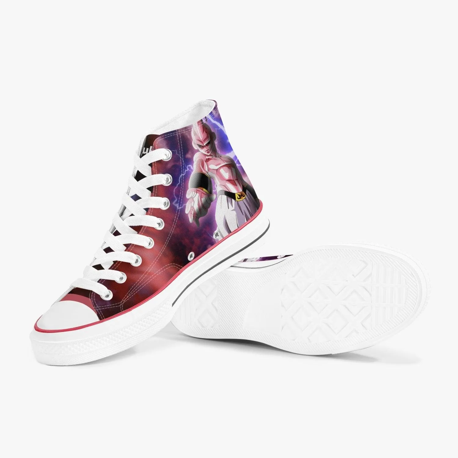Dragonball Z Majin Buu A-Star High White Anime Shoes