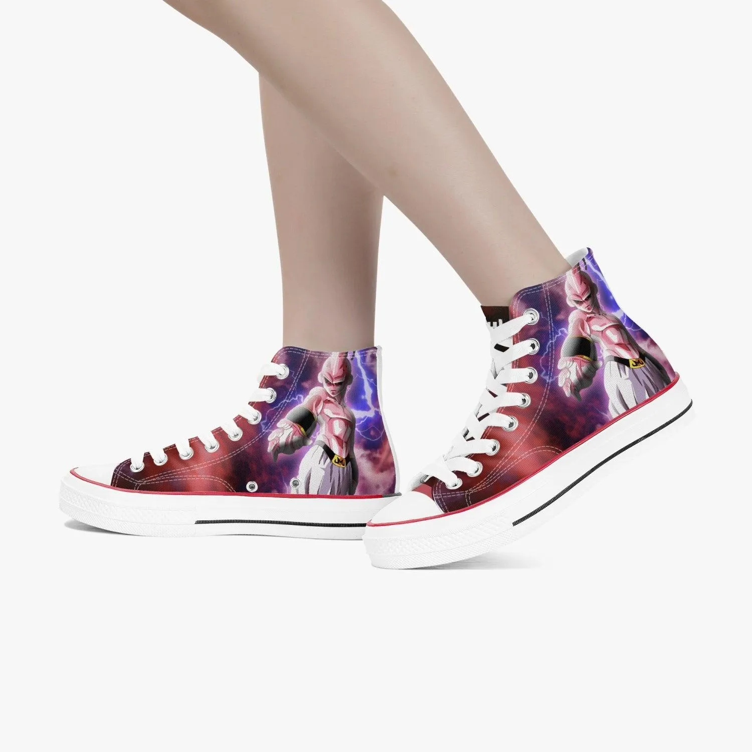 Dragonball Z Majin Buu A-Star High White Anime Shoes