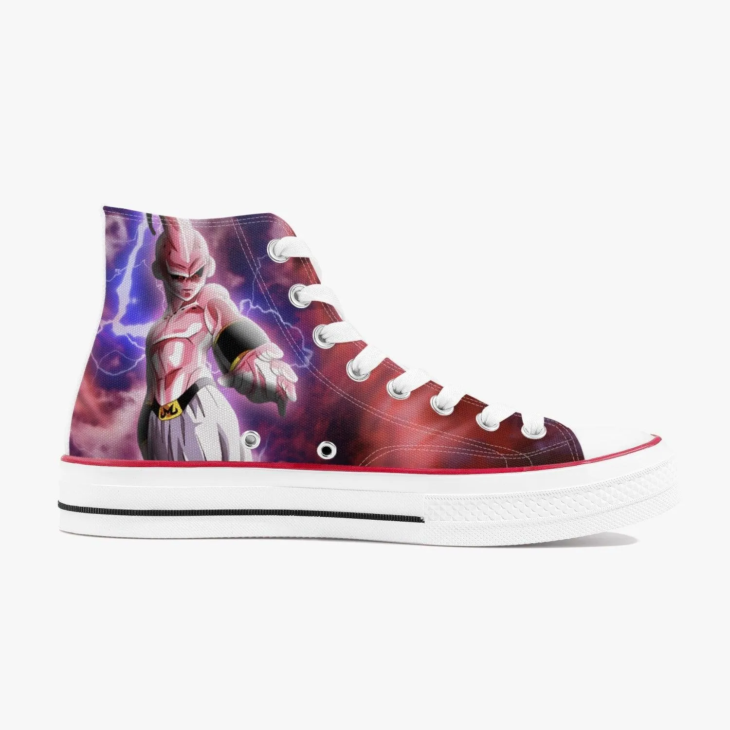 Dragonball Z Majin Buu A-Star High White Anime Shoes