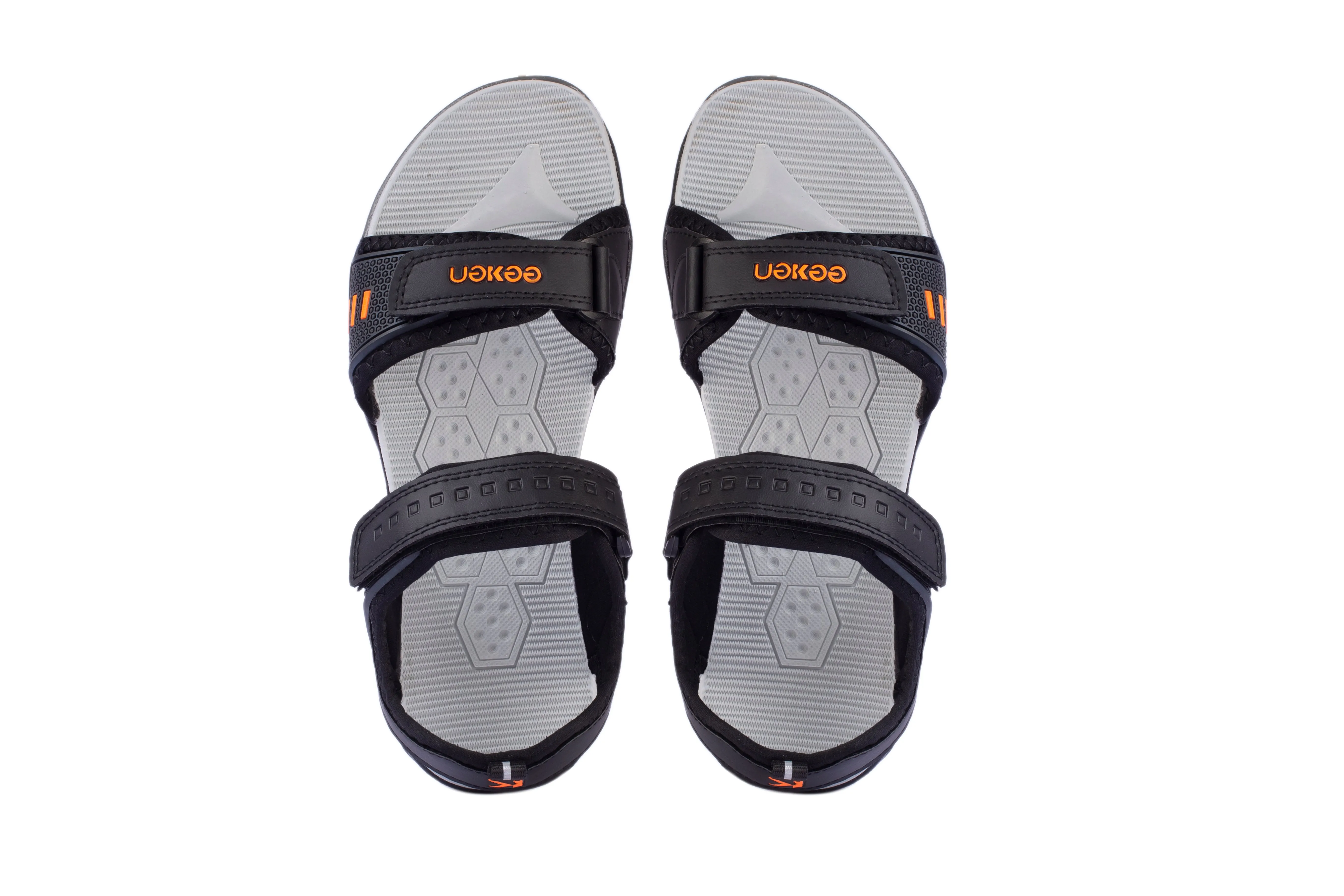 Eeken ESDG1003 Black And Orange  Lightweight Anti-Skid Casual Sandals For Men