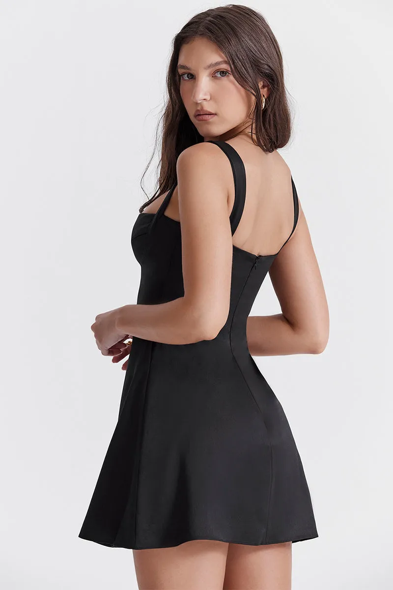 Fabulous Times Graceful Satin Mini Dress