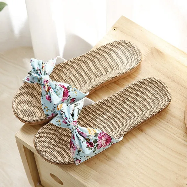 Floral Beach Slippers