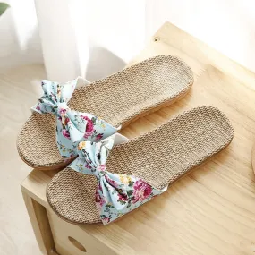 Floral Beach Slippers