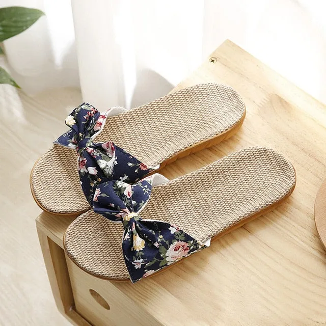Floral Beach Slippers