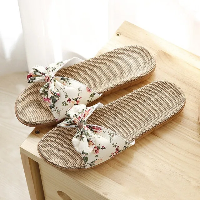 Floral Beach Slippers
