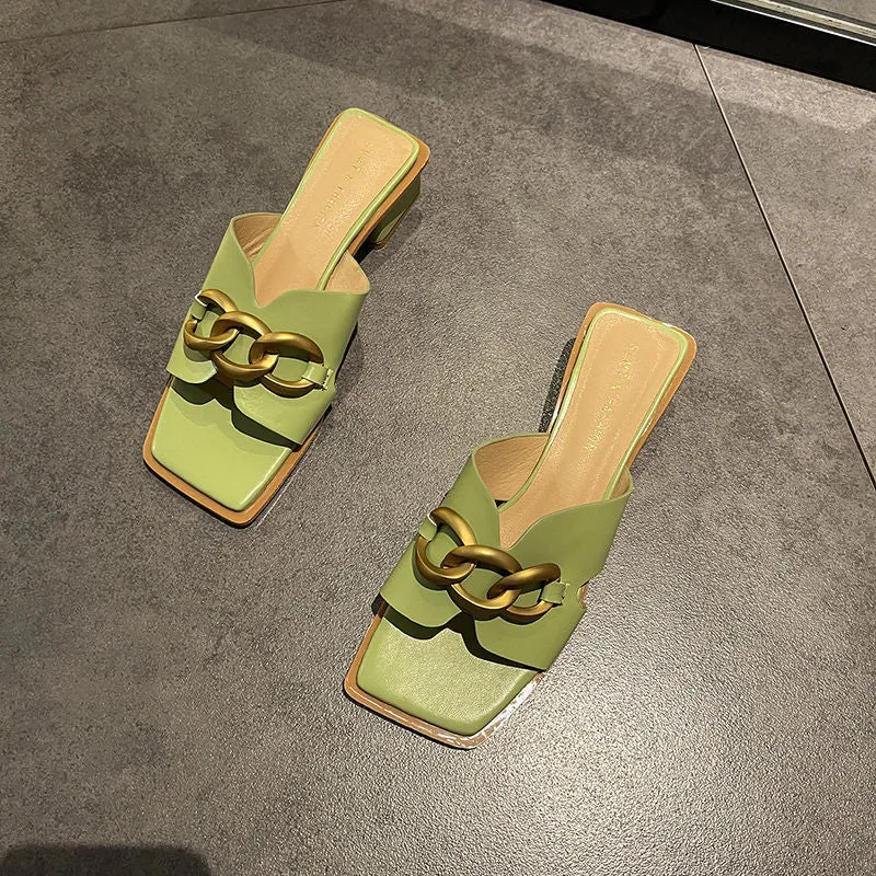 French Sandals With One Word In Temperament | Brodtica.com