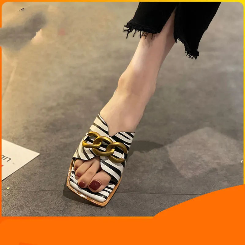 French Sandals With One Word In Temperament | Brodtica.com