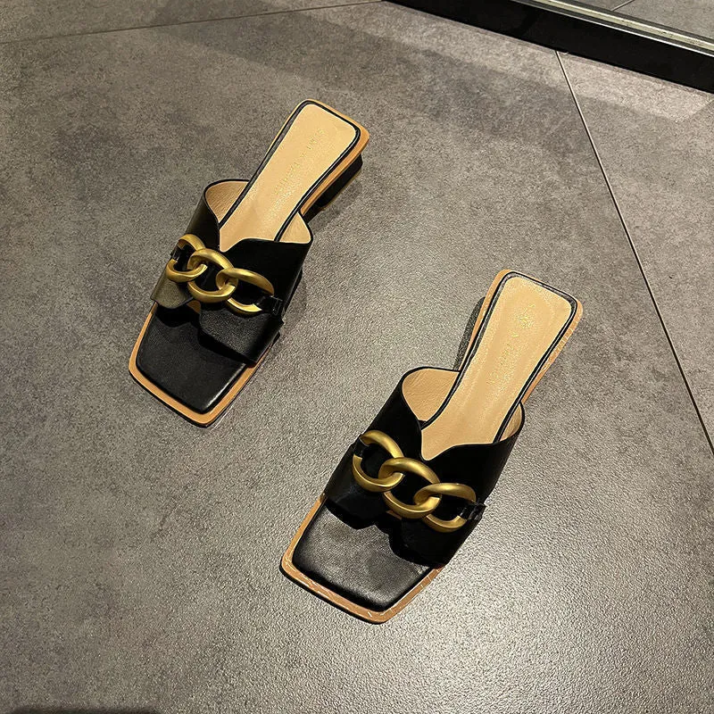 French Sandals With One Word In Temperament | Brodtica.com