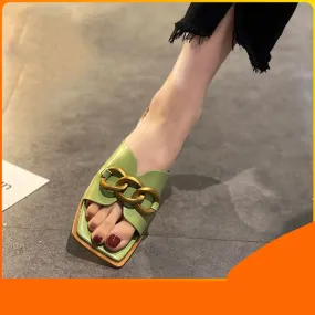 French Sandals With One Word In Temperament | Brodtica.com