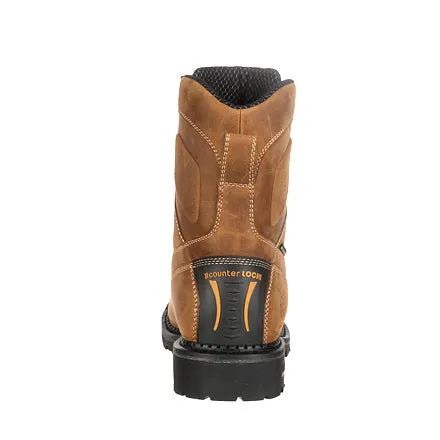 Georgia Men's 8" Comfort Core Low Heel Logger Work Boot - Brown GB00122
