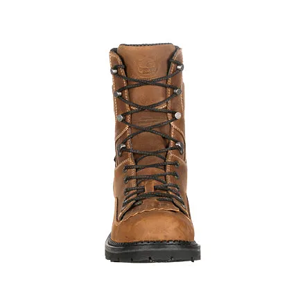 Georgia Men's 8" Comfort Core Low Heel Logger Work Boot - Brown GB00122