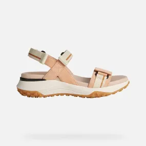Geox Womens Sorapis Sandal- Peach