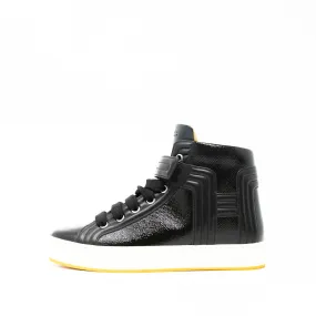 Hermes Noir Lions High-Top Sneakers 36.5
