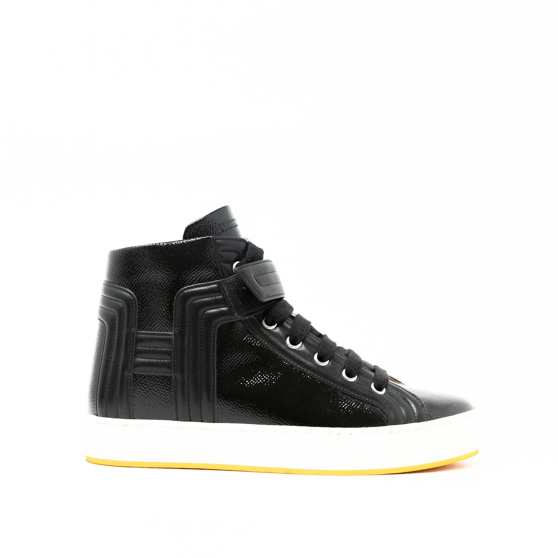 Hermes Noir Lions High-Top Sneakers 36.5