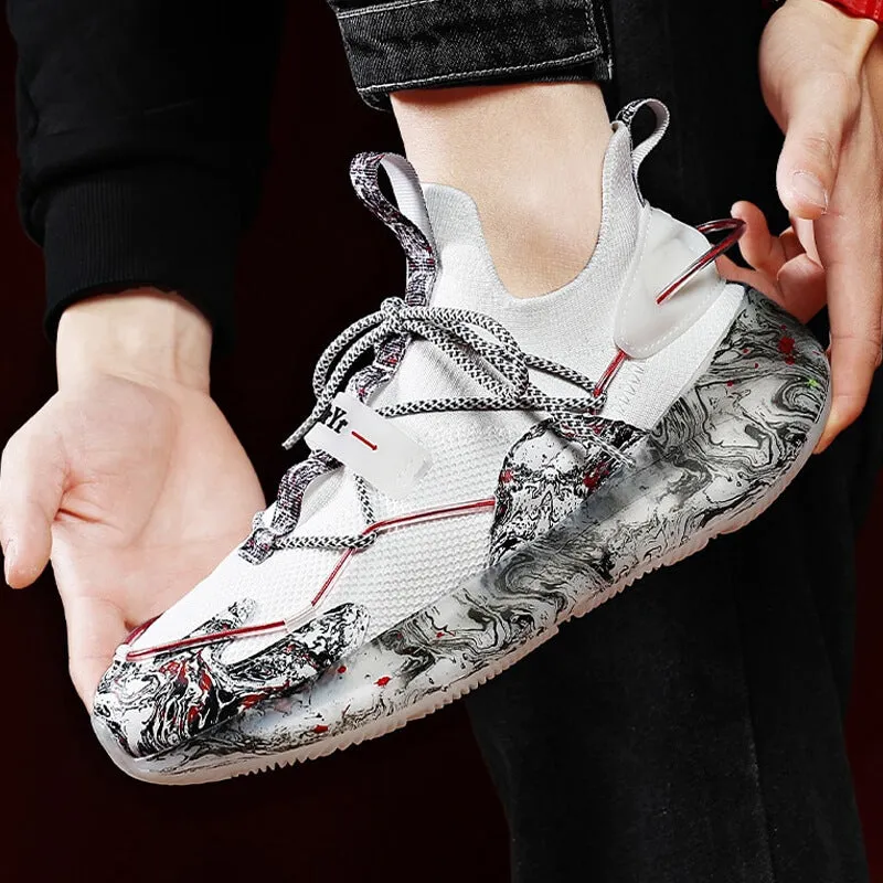 INFINIT Blaze Spectre breathable high top sneakers