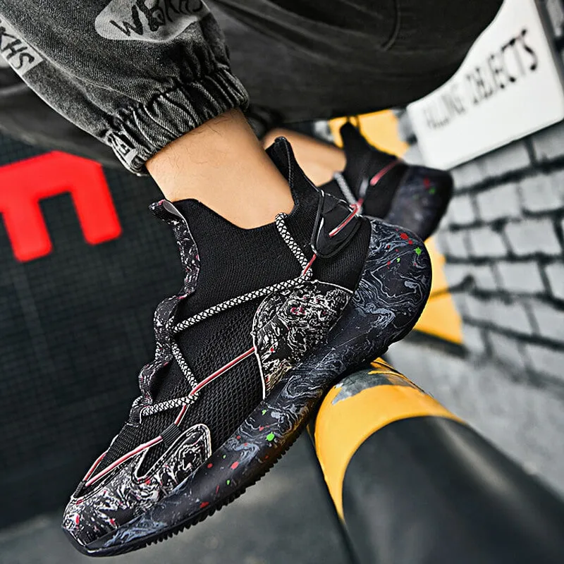 INFINIT Blaze Spectre breathable high top sneakers