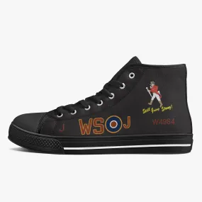 Lancaster "J" for Johnnie High Top Canvas Shoes (Black)