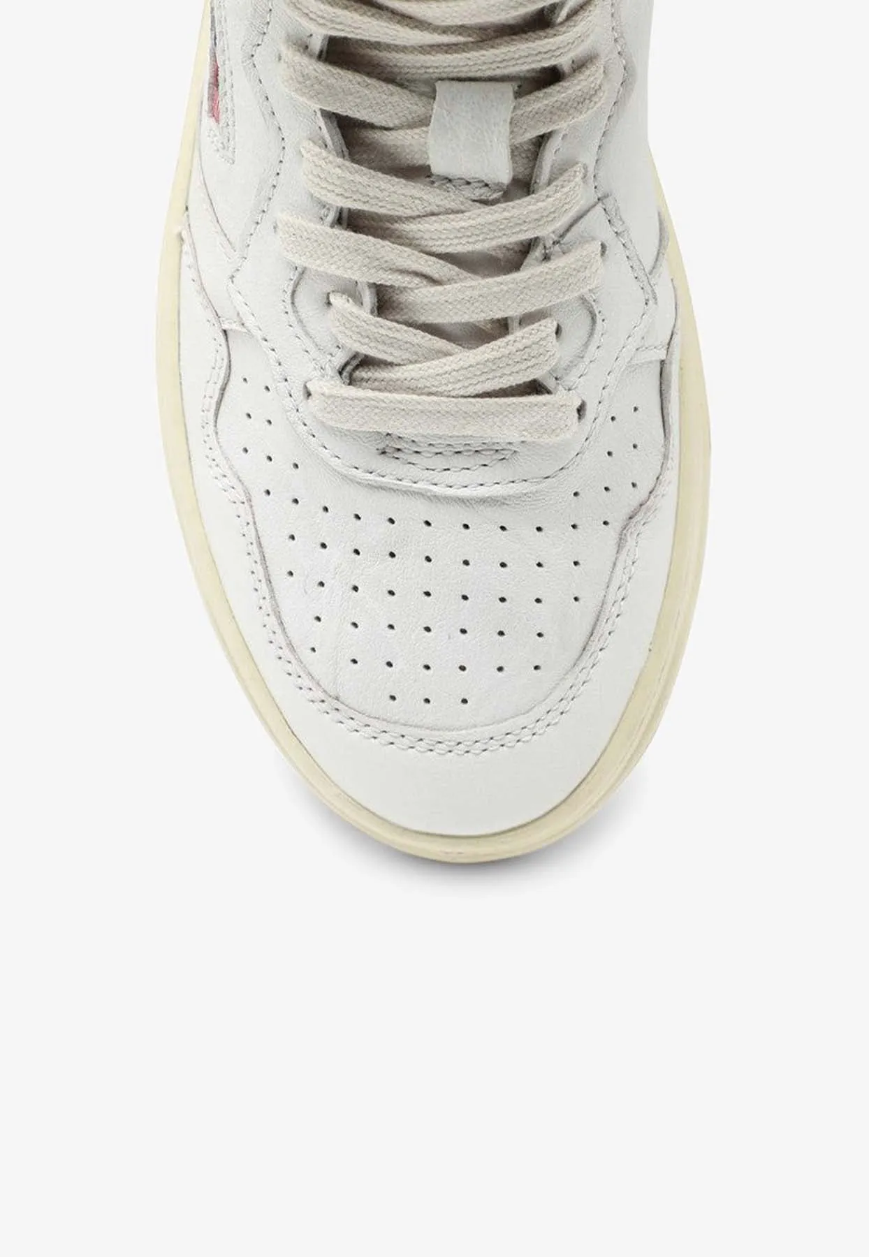 Leather High-Top Sneakers
