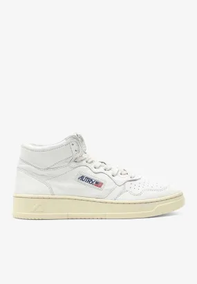 Leather High-Top Sneakers