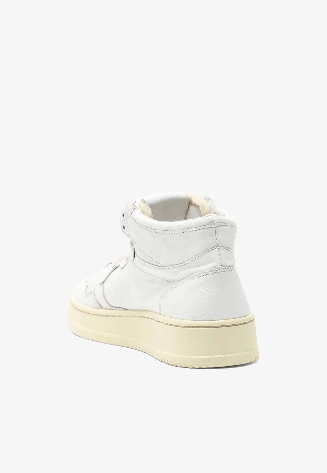 Leather High-Top Sneakers