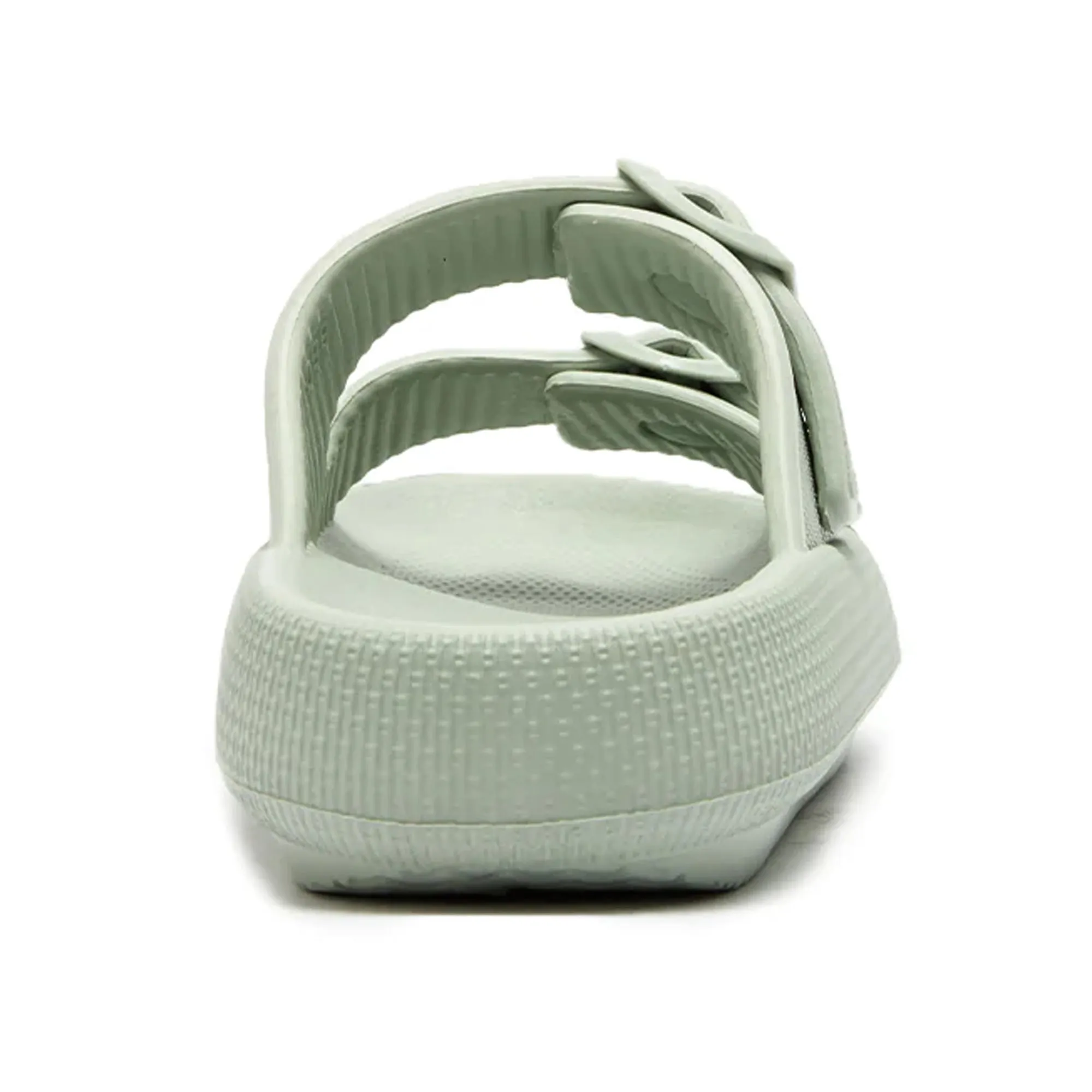 Lightweight EVA Platform Sandals Double Straps Lime