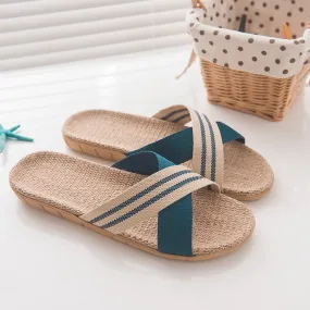 Linen Beach non-slip slippers