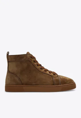 Louis High-Top Suede Sneakers