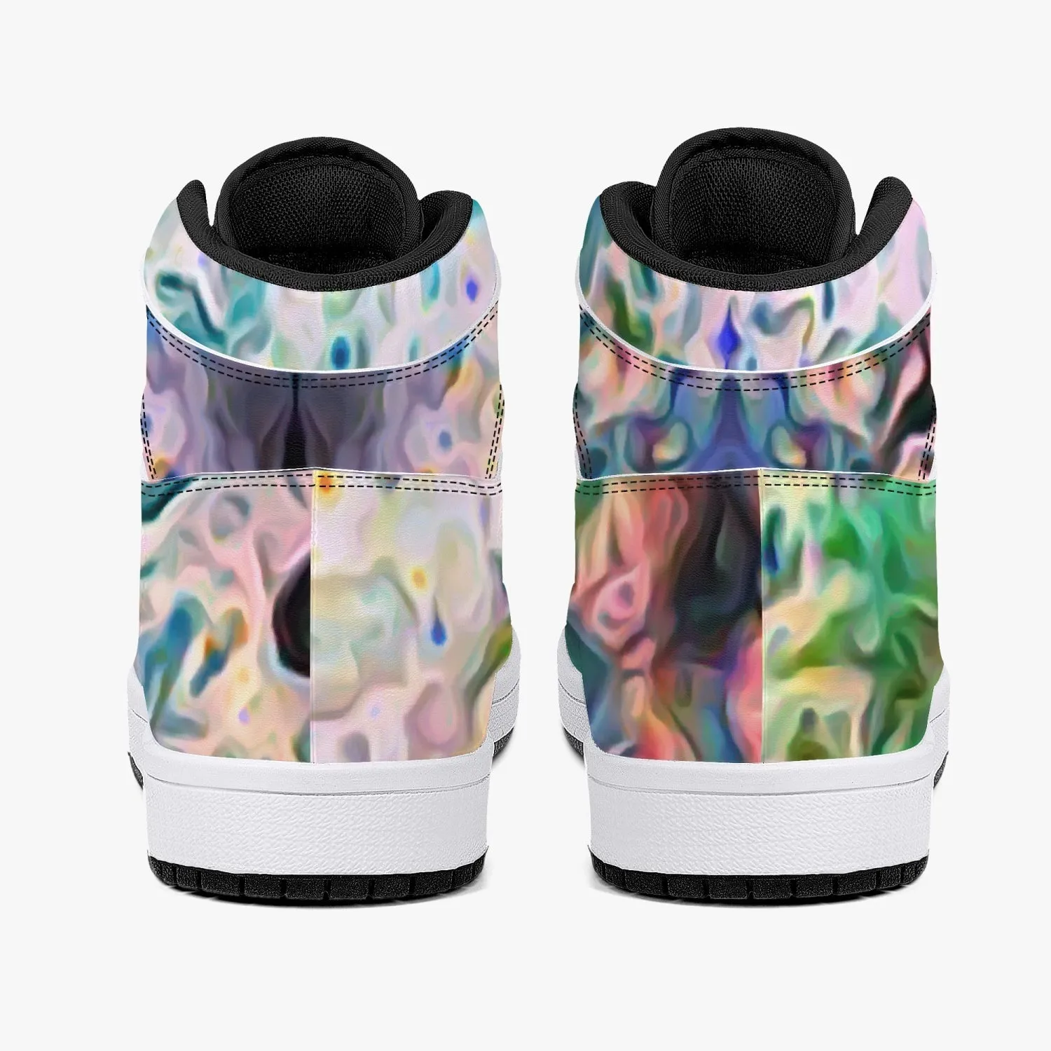 Lurian Wobble Psychedelic Split-Style High-Top Sneakers