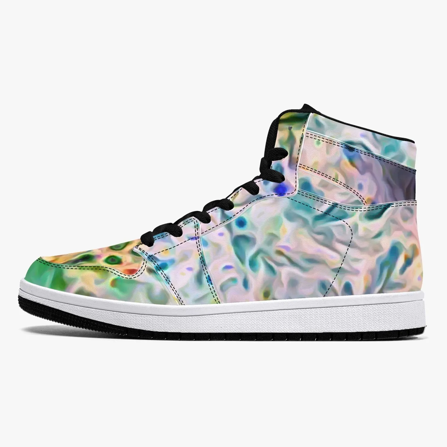Lurian Wobble Psychedelic Split-Style High-Top Sneakers