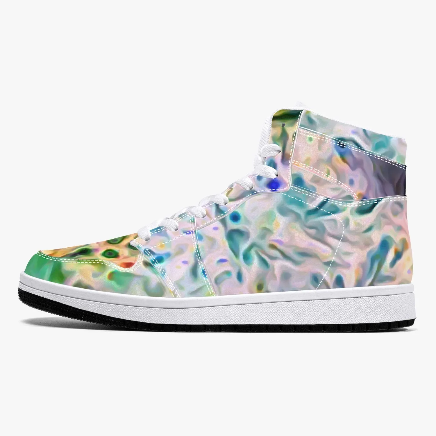 Lurian Wobble Psychedelic Split-Style High-Top Sneakers