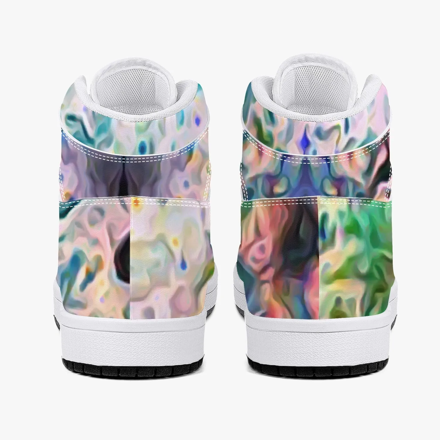 Lurian Wobble Psychedelic Split-Style High-Top Sneakers