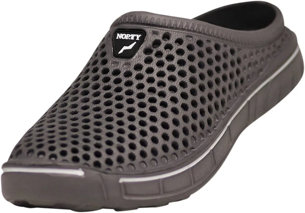 Norty Mens Lightweight Clog Grey